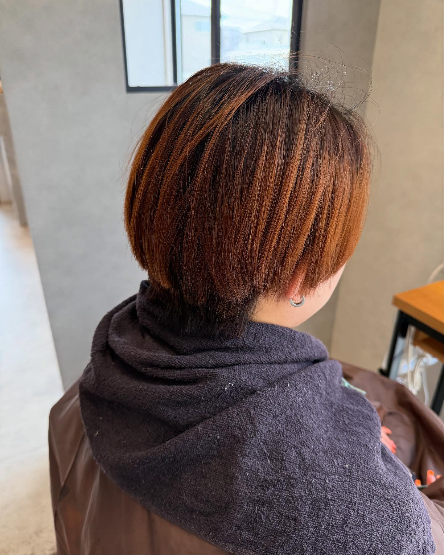 ハンサムショート×レッドブラウン