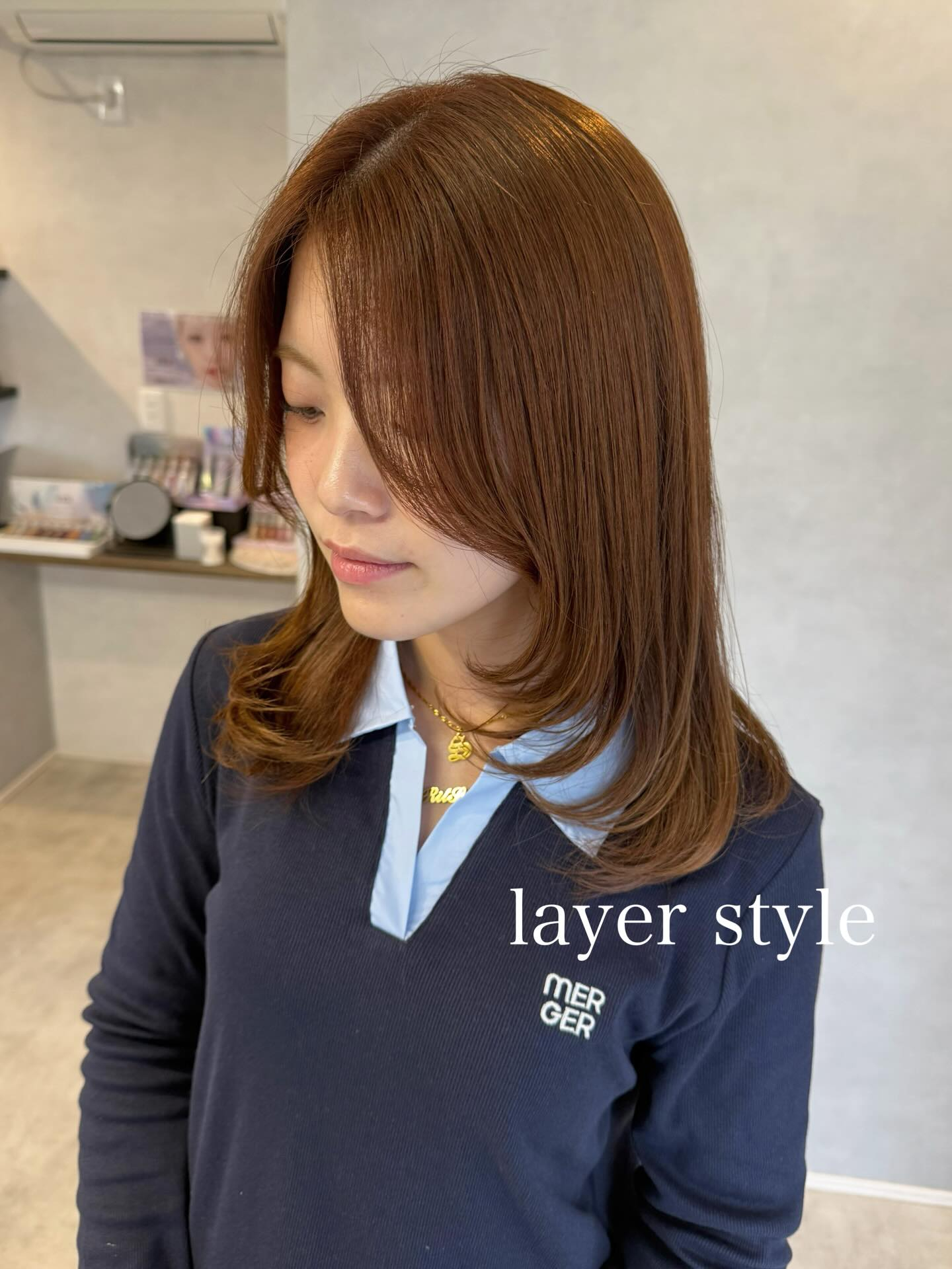 動きのあるレイヤースタイル💛